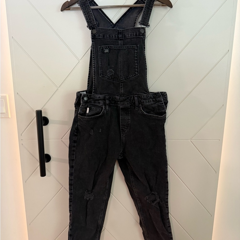Superdry Black Denim Overalls